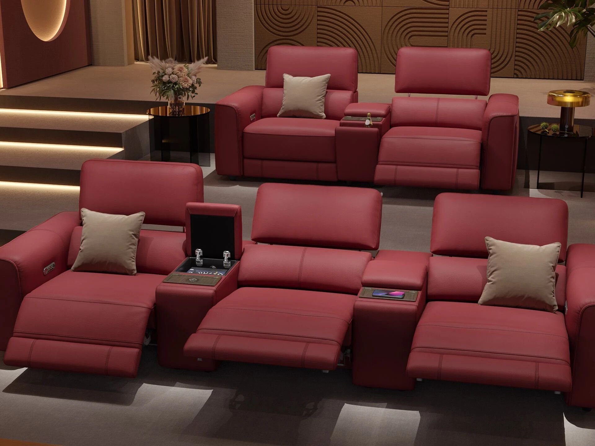 2-местный кожаный диван Sofanella Arona ARCH-00144470 - Вид №1