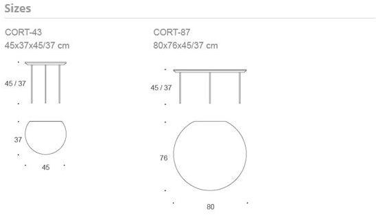 Kendo Mobiliario Круглый лакированный журнальный столик из мдф Cort sun-id-1349276 - Вид №3