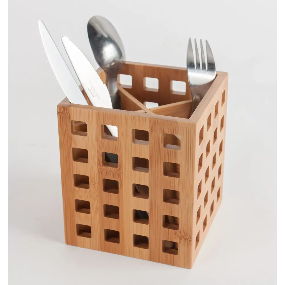 Подставка для приборов BAO 12x12x14 см бамбук Santreyd STLM-2151699 - Вид №2