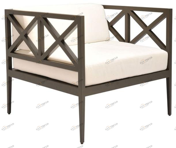 JANUS et Cie Кресло из алюминия с порошковым покрытием и подлокотниками Azimuth sun-id-1490617