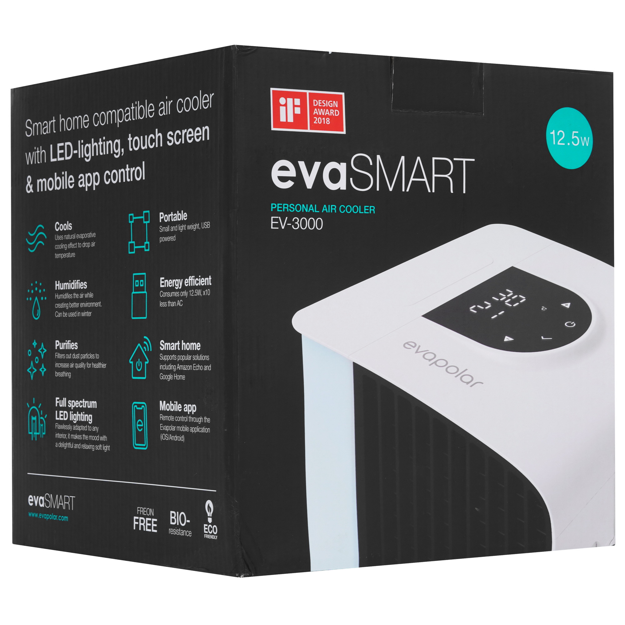 9960691 Охладитель воздуха Evapolar evaSMART EV-3000 белый STDN-0047954 - Вид №7
