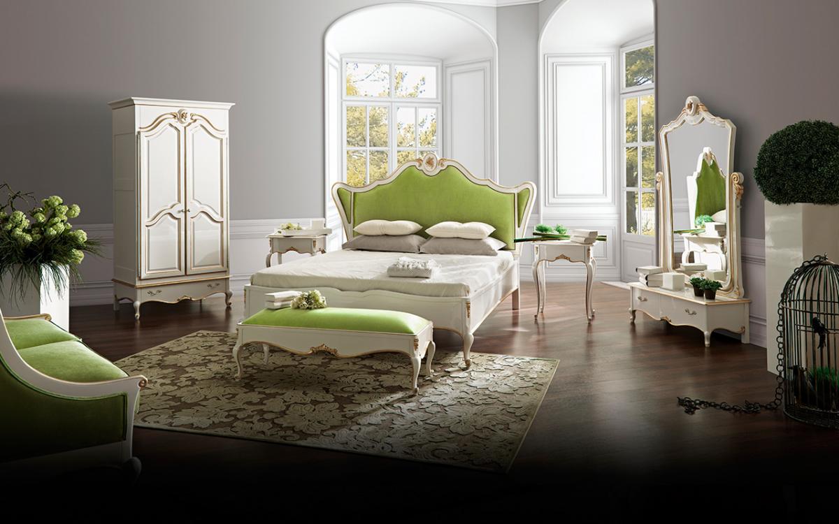 003810 Кровать зеленое изголовье Jetclass Glamour - Вид №1