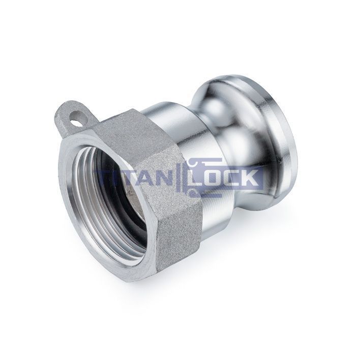 Камлок алюминиевый тип A ниппель, внутр. резьба NPT 1 1/2", TL150AALN TITAN LOCK  - Вид №3