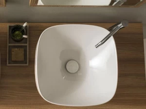 5501 Накладная раковина на столешницу  овальная Scarabeo Ceramiche Moon