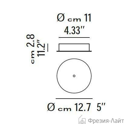 Studio Italia Design 156006 cromo потол.крепление d12,5 потолочный 106870