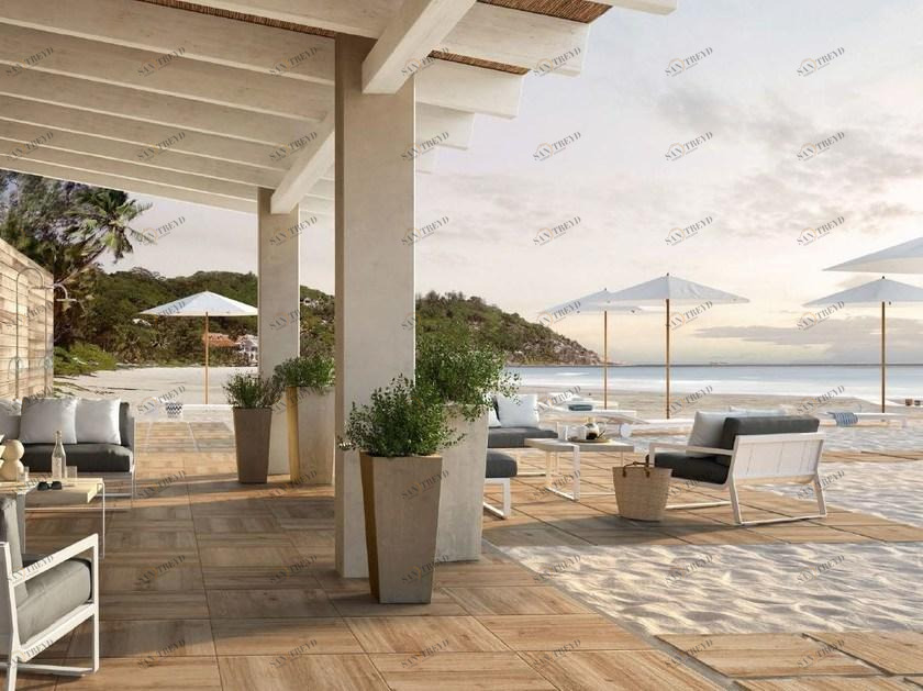 MARAZZI Наружный пол из керамогранита с имитацией дерева Treverk sun-id-1486538