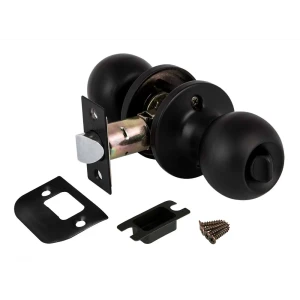 Ручка-защелка Fuaro 672/BL BL-B с фиксатором, цвет черный