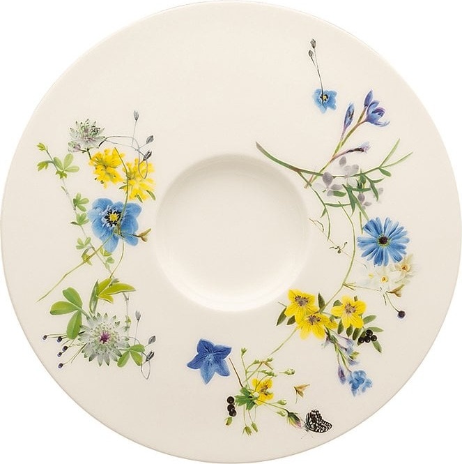 10624794 Rosenthal Блюдце для чашки чайной Rosenthal Альпийские цветы 16см, фарфор Фарфор 