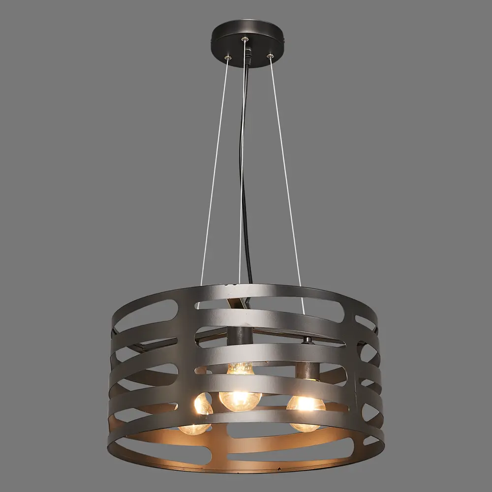 Светильник подвесной Laurel 3 лампы 12 м² цвет чёрный Toplight STLM-2093805 - Вид №2