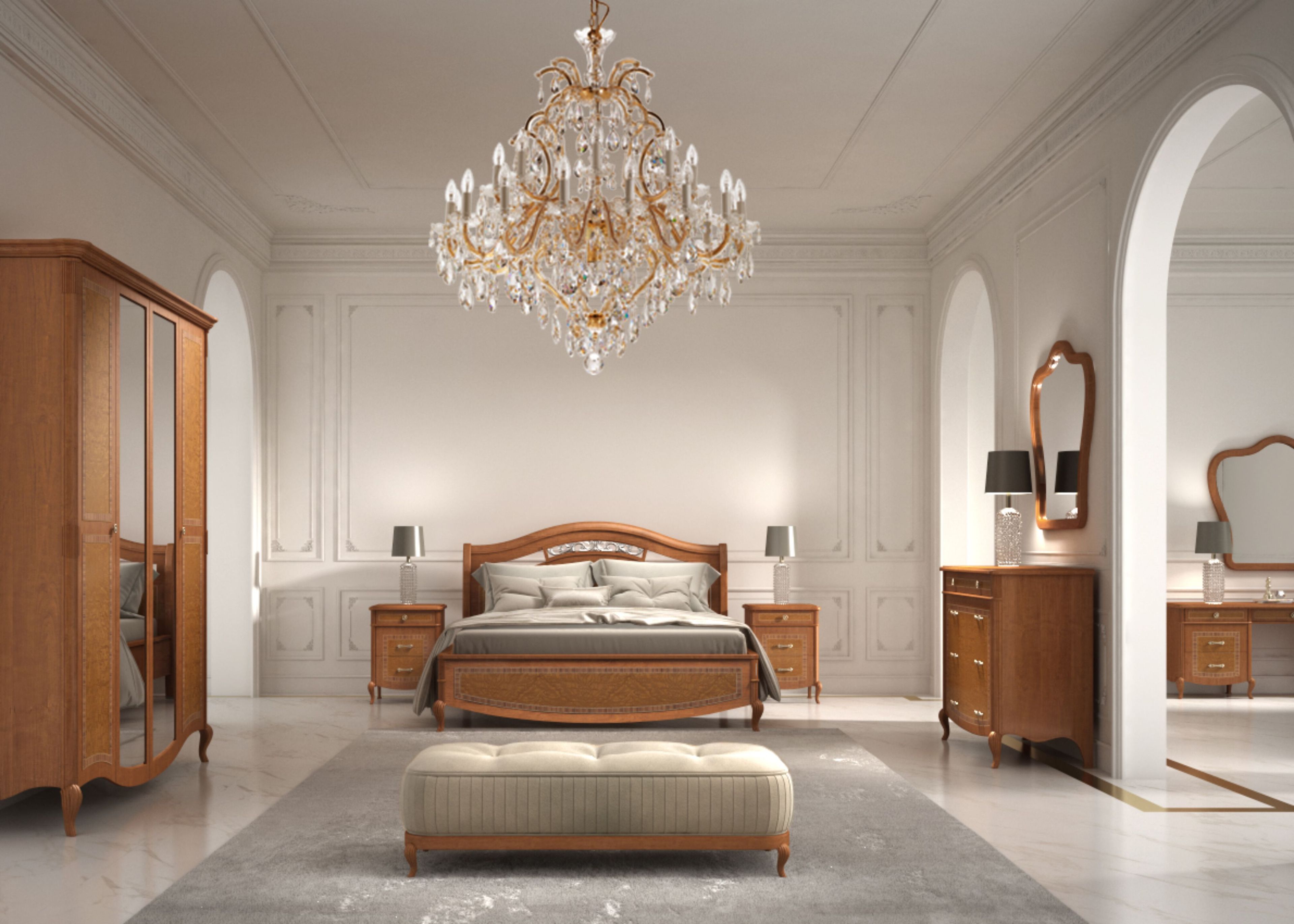 Деревянная тумбочка с ящиками CASA +39 Prestige 2 ARCH-00077163 - Вид №1