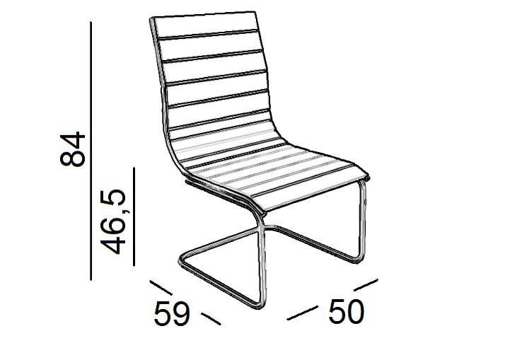 Кожаный консольный стул для залов ожидания Luxy ARCH-00075321 - Вид №1