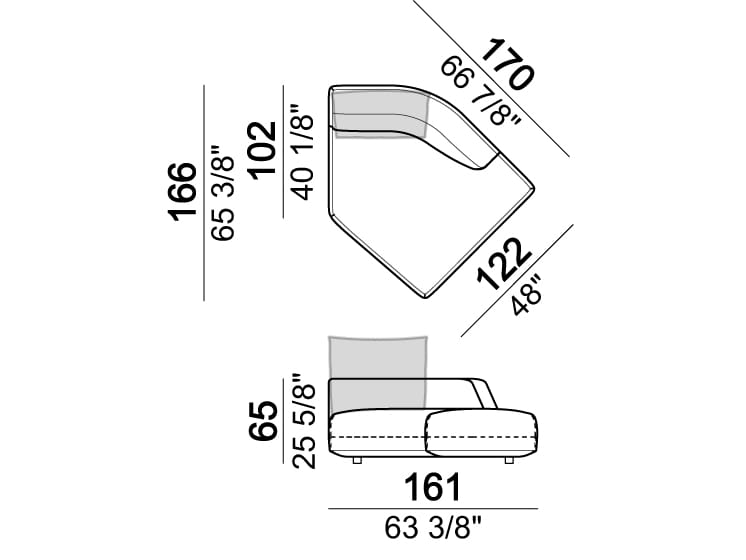 3-местный тканевый секционный диван Arketipo Starman ARCH-00099910 - Вид №25