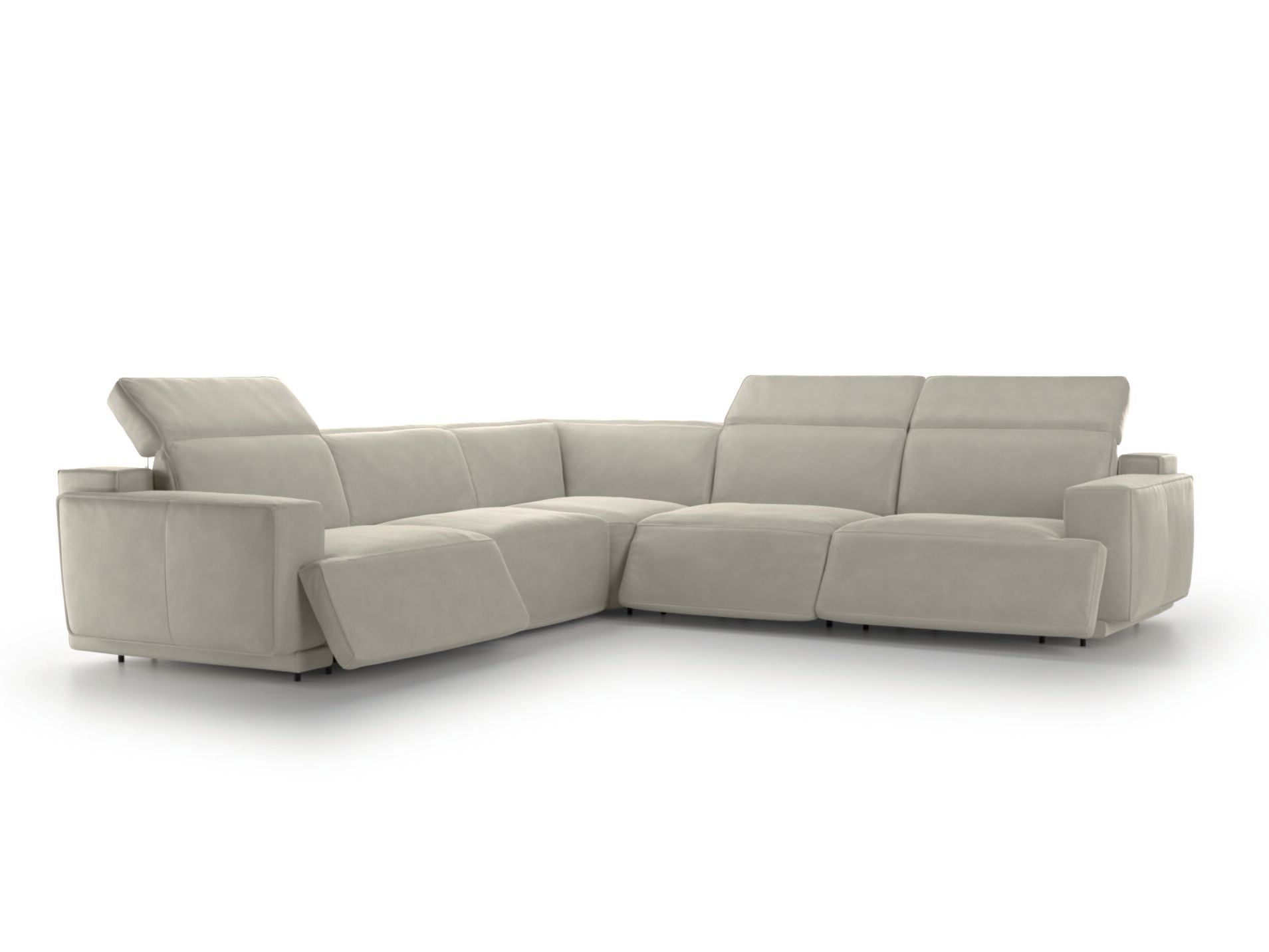 Кожаный угловой диван с откидной спинкой Natuzzi Italia IAGO ARCH-00153082 - Вид №12