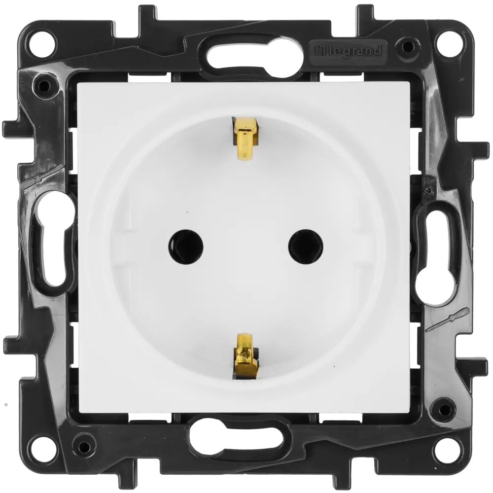 82064662 Розетка встраиваемая Legrand Structura с заземлением, цвет белый STLM-0018650