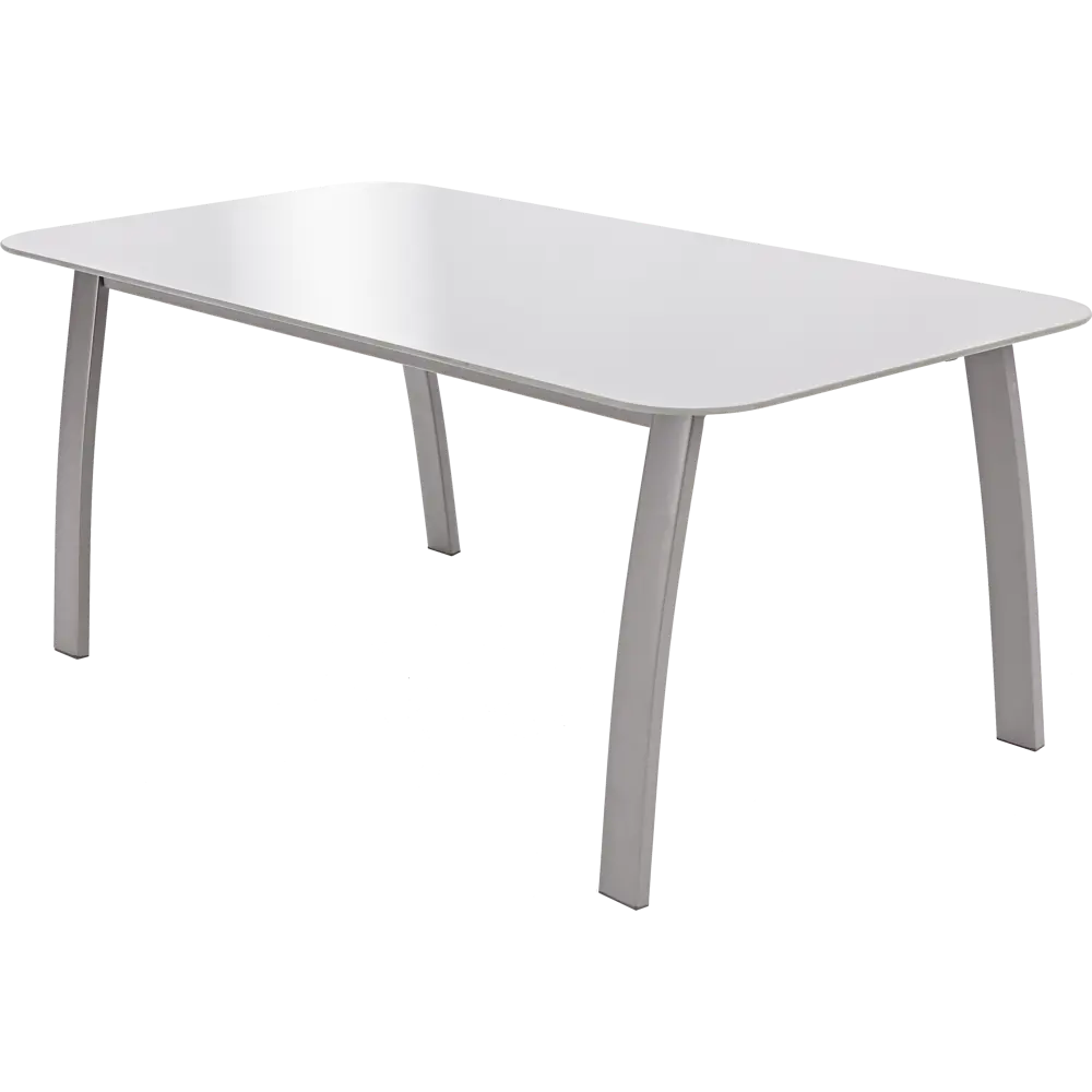 Стол садовый Alma 85x45x35 см сталь/стекло серый Santreyd STLM-2181915