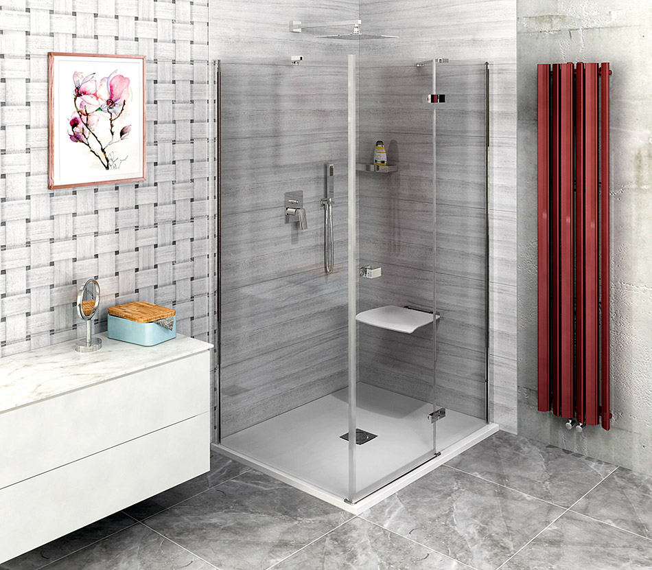FL1080R Polysan Ширмы для душа FORTIS LINE 