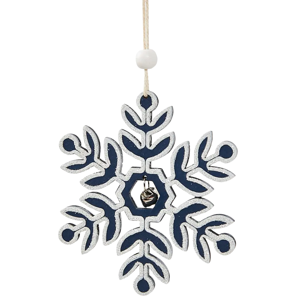 87036562 Елочная игрушка Снежинка 11x11 цвет синий STLM-1335265 Santreyd  - Вид №1