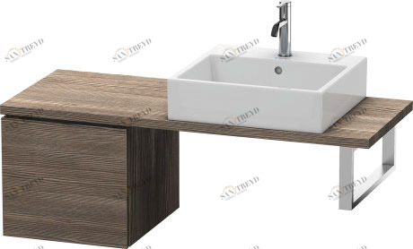 LC582105151 Шкафчик для компактной консоли L-Cube #LC5821 420 x 477 мм Сосна коричневая, декор Duravit