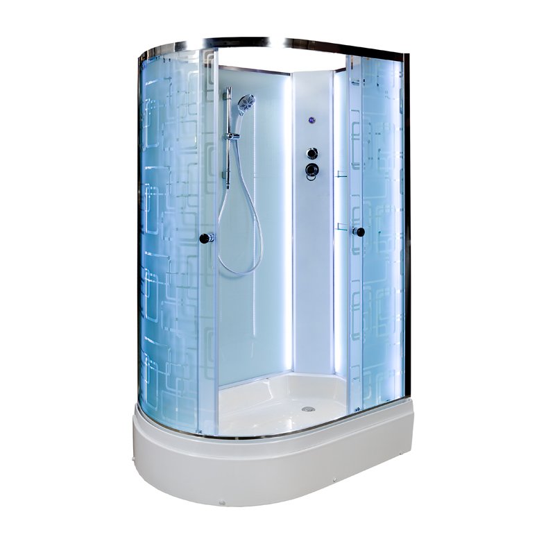 L 920 R N без крыши Душевая кабина DETO Серия L ЕМ2712 R N LED - Вид №1