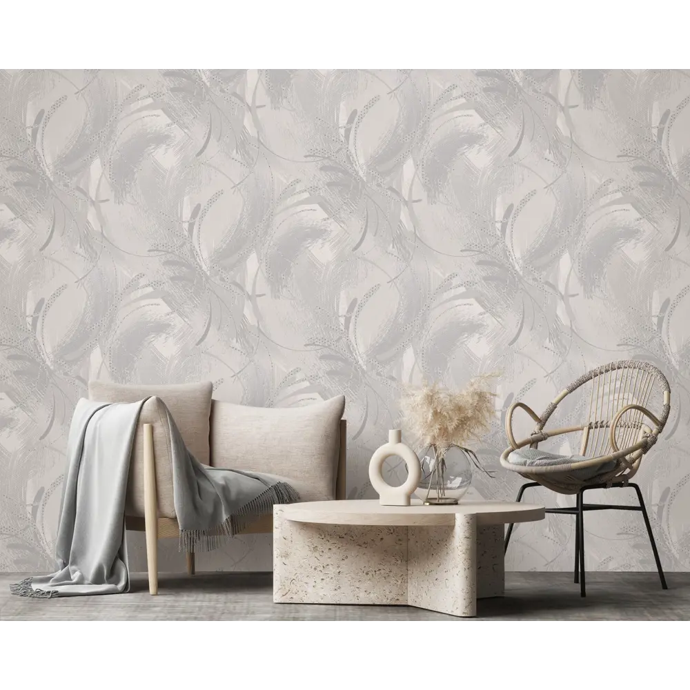 Обои флизелиновые Ateliero Extra серые 1.06 м At585181 STLM-2020411 - Вид №3