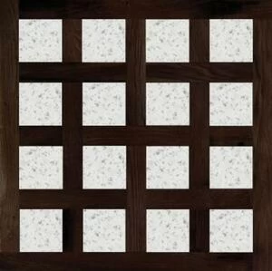 Модульный паркет Da Vinci Модульный паркет с камнем Винсдор Термо Дуб Любая на выбор с брашью (Текстурированная) 800х800 мм.