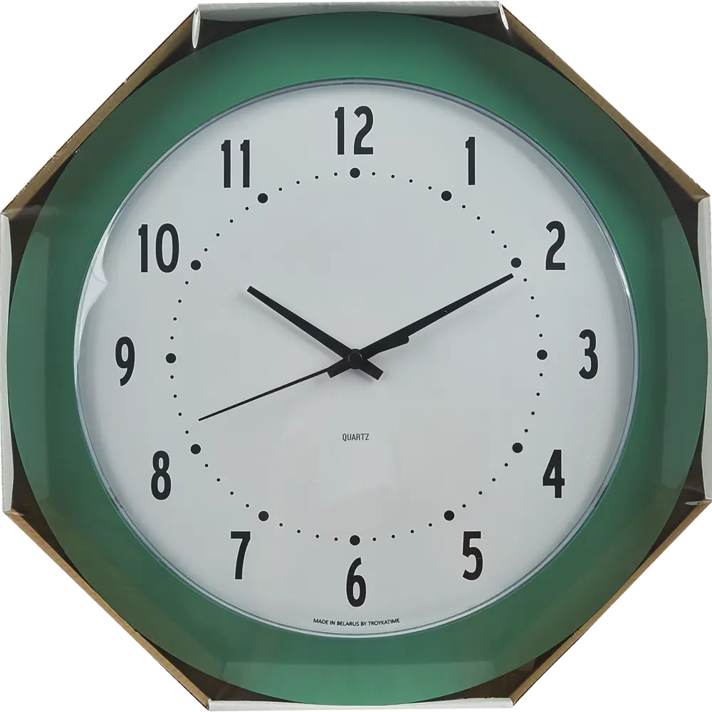 Часы настенные Troykatime Эконом круглые пластик цвет зеленый бесшумные ø 30.5 см NEO-CLASSIC STLM-2096786 - Вид №3