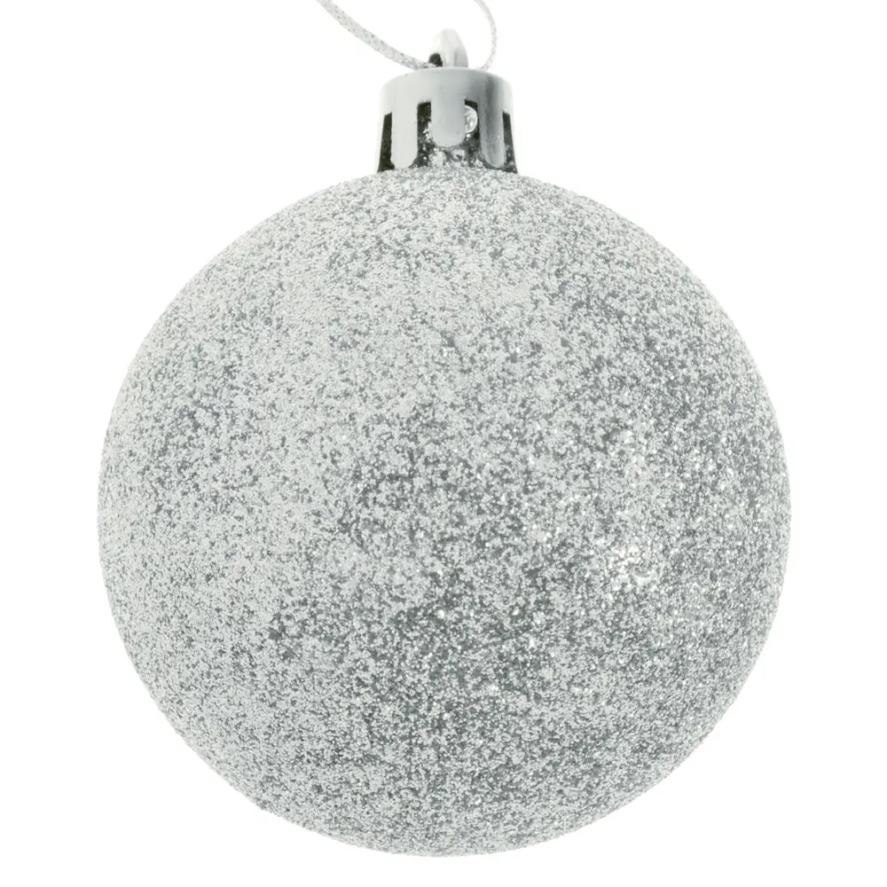 Набор ёлочных шаров 3 шт, 6 см, цвет серебристый Santreyd STLM-2068927 - Вид №2
