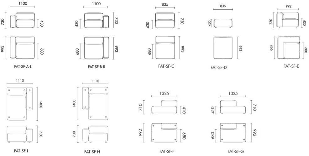 Grado Design Модульный тканевый диван Fatty sun-id-1386121 - Вид №11
