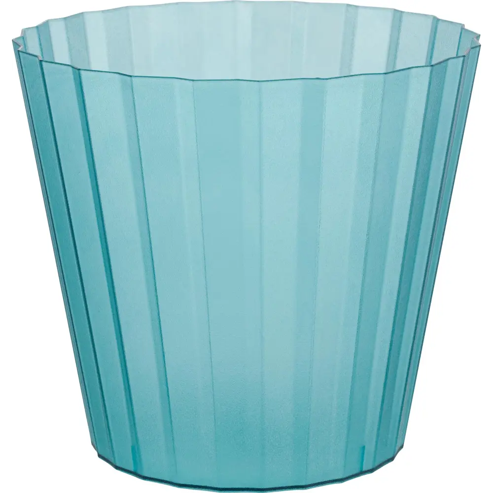 Кашпо для цветов Sand Cristallo ø16 см h14.6 см v2 л пластик зеленый INGREEN STLM-2069412 - Вид №1