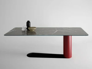 Lago Прямоугольный стеклянный стол для гостиной