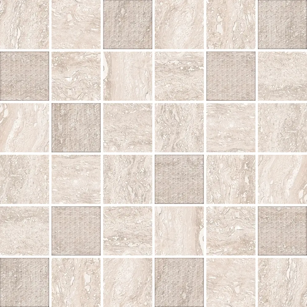 Мозаика керамическая Azori Ascoli Mosaic 30x30 см цвет серый STLM-2081990