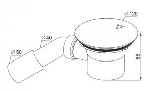 Сифон для поддона Winkiel Rawiplast A407CH50 - Вид №1