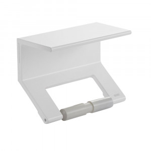 EVLI100EVER Life Design Держатель туалетной бумаги с полкой - Lissom Lissom Непрозрачный белый