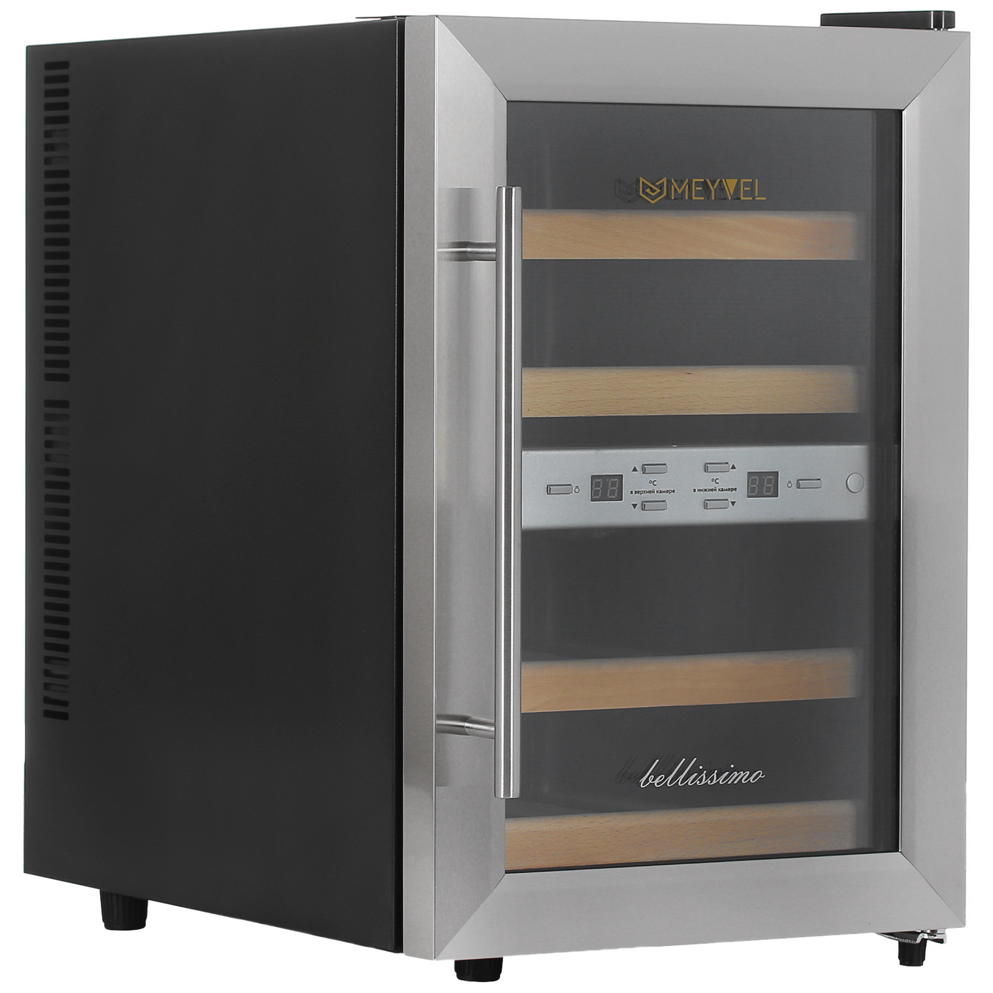 5343814 Винный шкаф Meyvel MV12-SF2 easy серебристый STDN-0044603