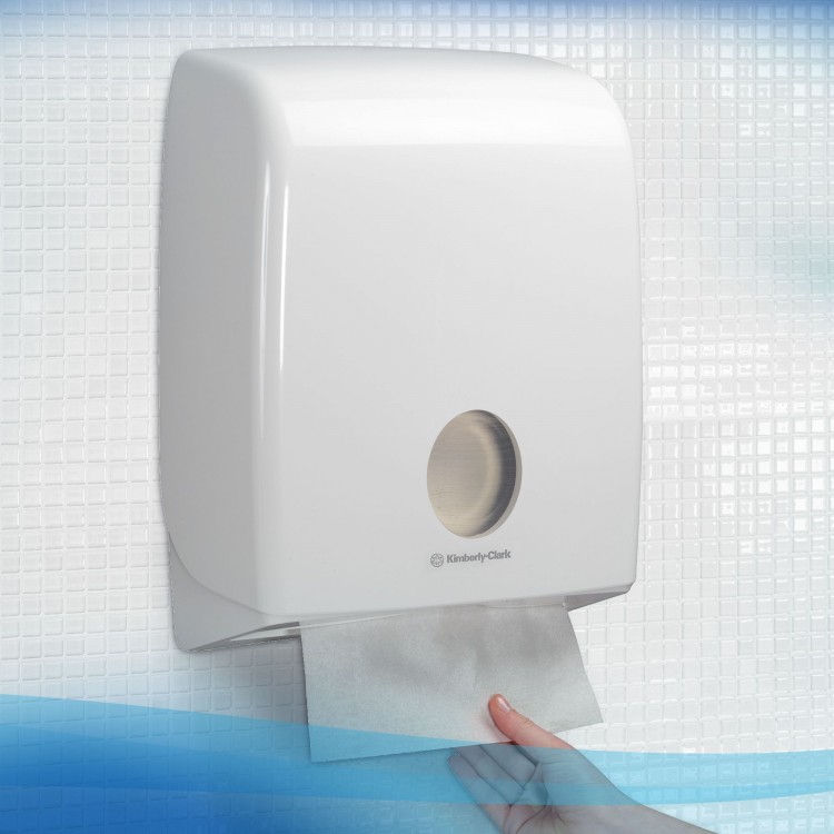 6663 Kimberly Clark Полотенца бумажные листовые Kimberly Clark Scott Perfomance 6663 Z-сложения 1-слойные 12 пачек по 212 листов  - Вид №4