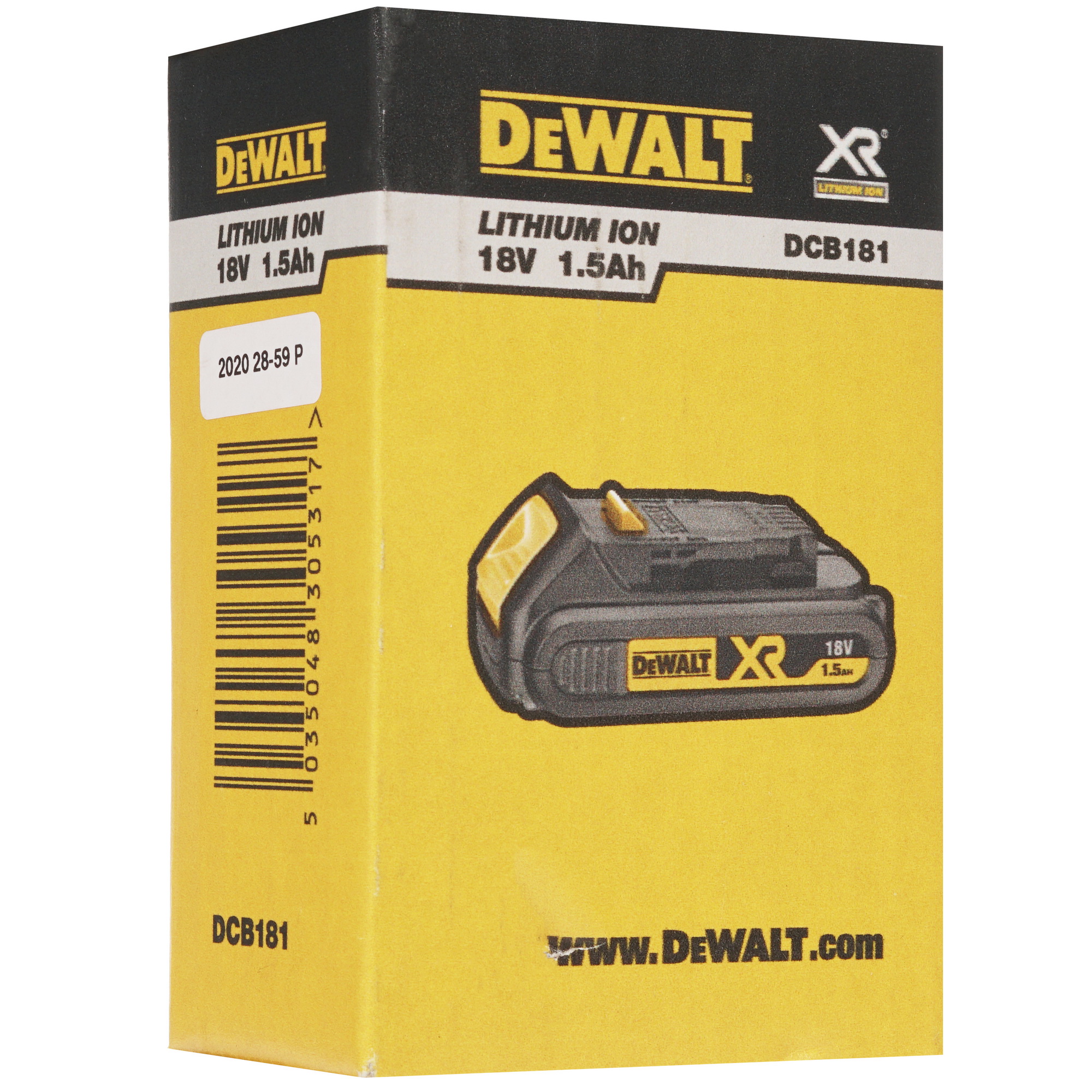 Аккумулятор DeWalt DCB181 8168573 STDN-0028418 - Вид №3