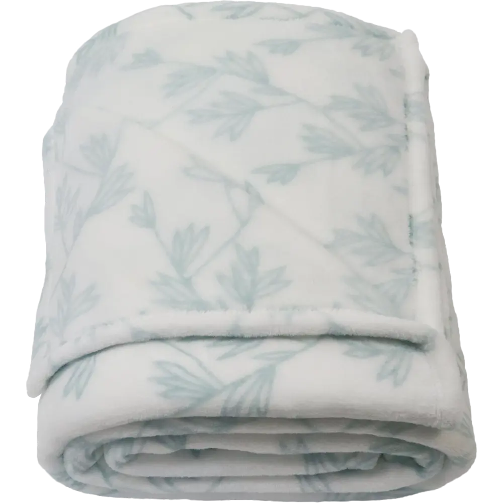 Плед «Fern» 180x200 см фланель цвет бирюзовый Santreyd STLM-2137260 - Вид №2