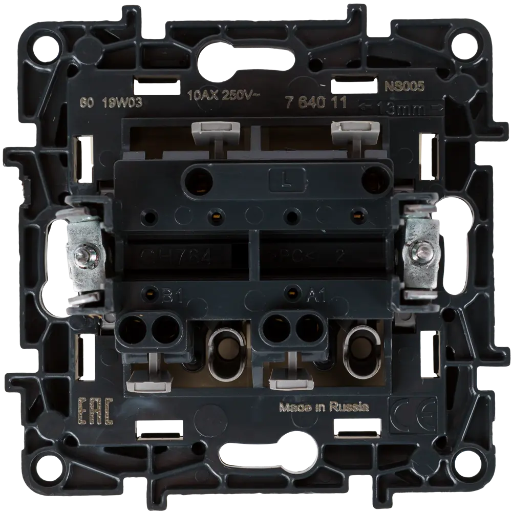 82064675 Выключатель встраиваемый Legrand Structura 2 клавиши, цвет слоновая кость STLM-0018659 - Вид №3