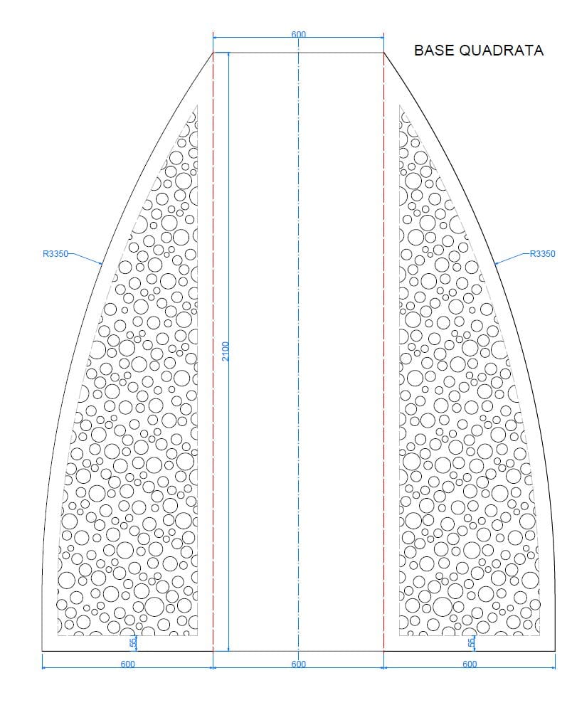Стальной самонесущий односторонний тотем CITYSì FIZZ ARCH-00106141 - Вид №3