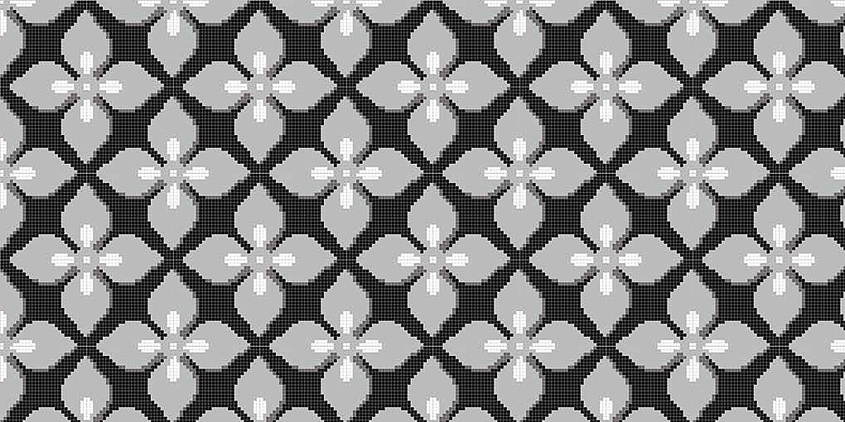 МОЗАИКА ИЗ СТЕКЛА MZ-03 BLACK ALMA ПАННО 15 MZ03BLACK - Вид №1