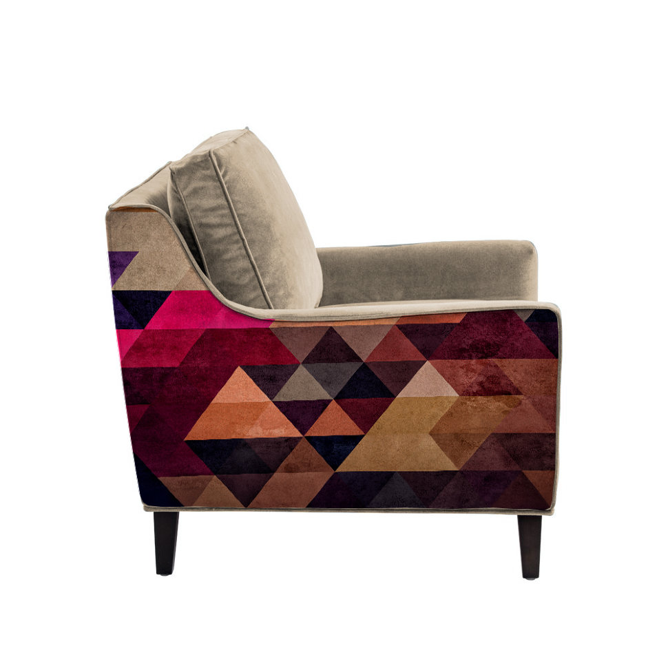 Кресло Triangle Apple Red by James Soares ICON DESIGNE JAMES SOARES 096835 Желтый;коричневый;красный  - Вид №1