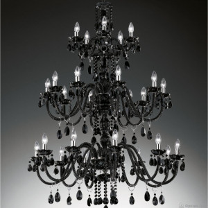 Masiero Milord 10+10+5/VV Black glass люстра подвесная