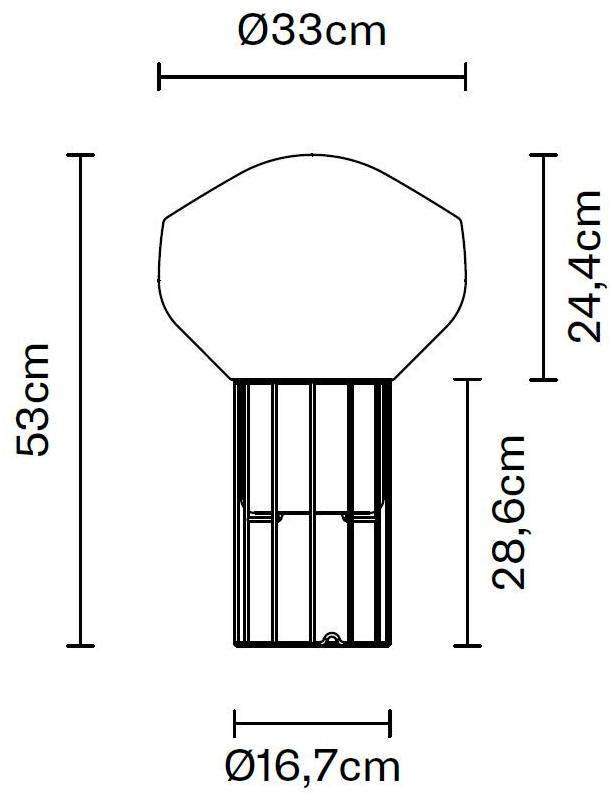 Fabbian Настольная лампа из дутого стекла Aérostat sun-id-1375632 - Вид №11