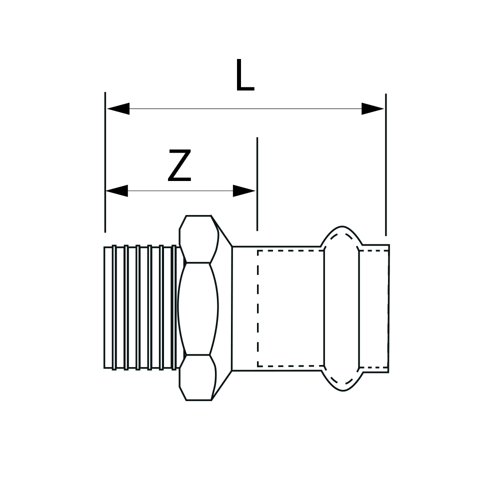 PS4243G0421200 Переходники Tece  - Вид №1