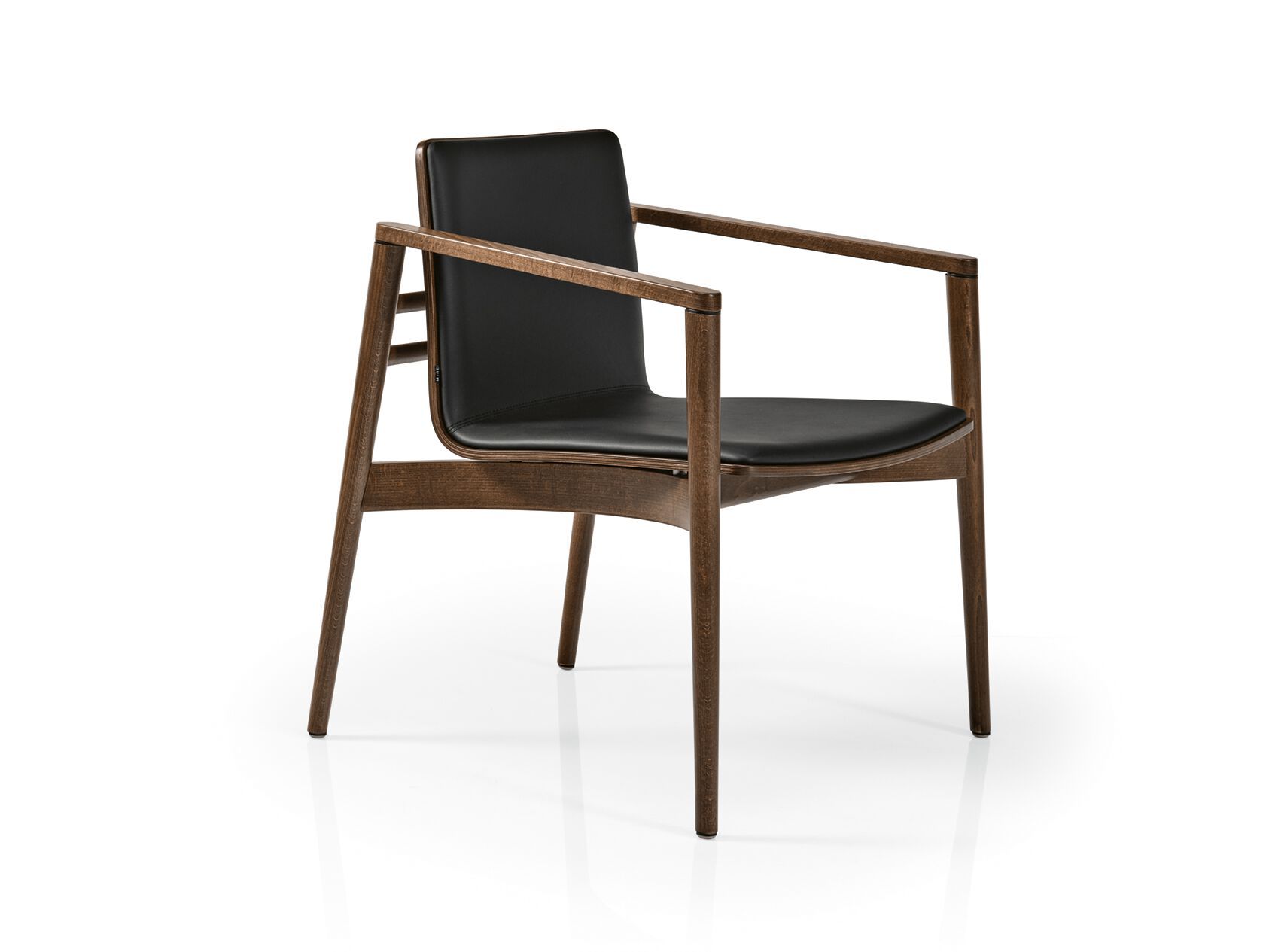 Кресло из бука с подлокотниками с мягким сиденьем More Contract Ava ARCH-00046169