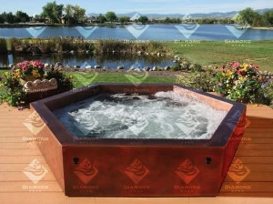 Diamond Spas Надземная шестиугольная гидромассажная ванна для улицы