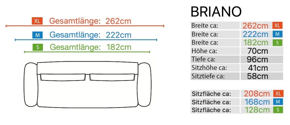 Ткань линейный диван Sofanella Briano ARCH-00031650 - Вид №7