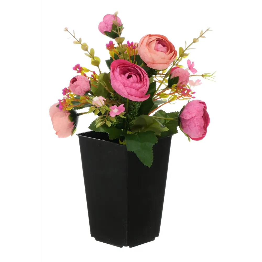 89356241 Искусственное растение в горшке камелия h30 см цвет малиновый STLM-0963512 Santreyd  - Вид №2