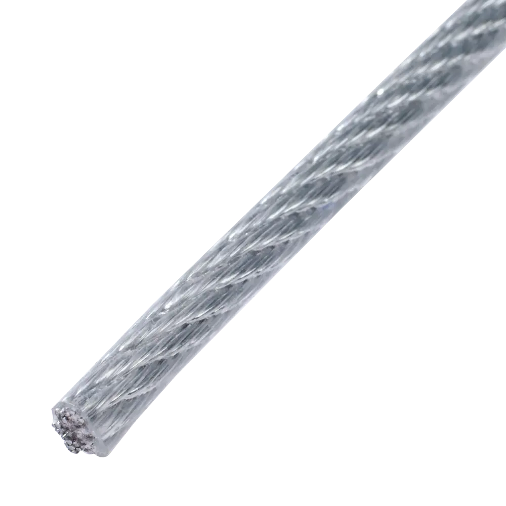 Трос стальной в ПВХ DIN 3055 4 мм на отрез Santreyd STLM-2095784