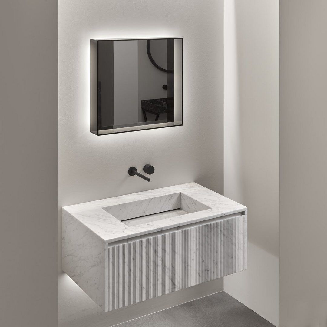 Зеркало со встроенным освещением для ванной комнаты Antoniolupi TECA ARCH-00017428 - Вид №2